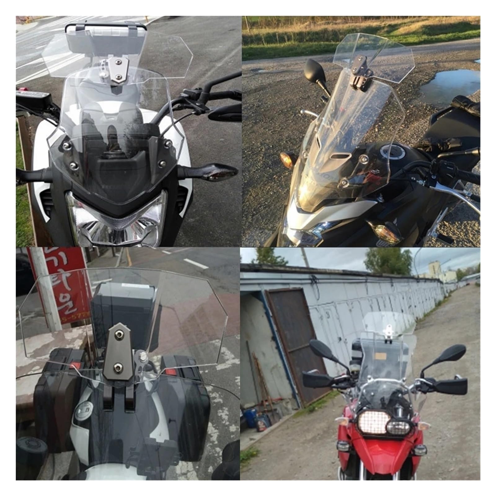 Amazon | ユニバーサルバイク風防 風防 簡単取り付け ーター ウイン
